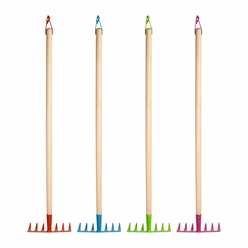 Râteau pour enfant en métal - Coloris aléatoire