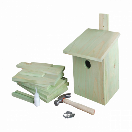 Nichoir à assembler - L 21,3 x l 17 x H 23,3 cm - Bois de pin