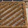 Paillasson spirale - fils de fer avec coco - L 40 x l 60 x H 3 cm