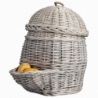 Panier à pommes de terre - L 46,5 x l 35,2 x H 44,8 cm - Gris