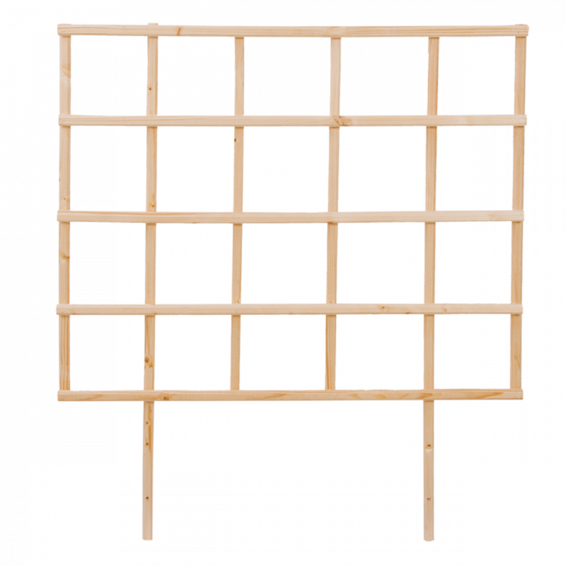 Treillis pour carrés potagers naturel S - L 3,8 x l 78,2 x H 84,9 cm - Beige