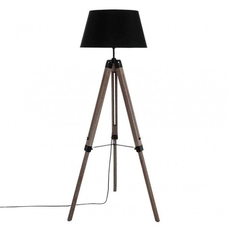 Lampadaire trépied - H 145 cm - Noir