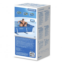 Kit piscine tubulaire rectangle 3x2x0.75m - Epurateur à cartouches inclus -  Intex