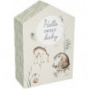Coffret de naissance unisexe - Cadeau de naissance mixte modèle Forêt - 10 tiroirs de souvenirs