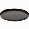 Plateau rond pour cendres - D 59,5 x H 3,2 cm - Noir