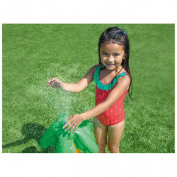 Aire de jeux piscine gonflable Dinosaures Intex - 191 x 152 cm - Avc toboggan et jets d'eau