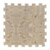 Pack de 8 dalles de sol modulables design pierre beige - 50 x 50 cm - Mousse ep. 40mm - Tapis piscine ou spa