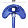 Tête de Balai brosse fond de piscine forme demi lune - Bleu - à brancher sur aspiration de la piscine