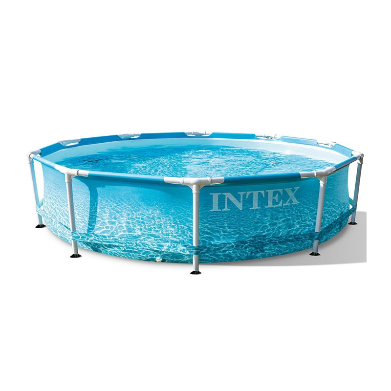 Piscine hors sol tubulaire D 3,05 m x H 76 cm - Intex - Décor Océan