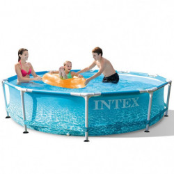 Piscine hors sol tubulaire D 3,05 m x H 76 cm - Intex - Décor Océan