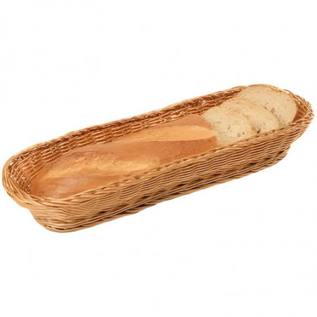 Corbeille à pain tressée pour pain allongés - Panière compatible lave-vaisselle