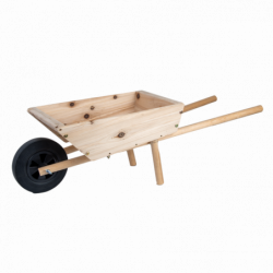 Brouette en bois pour enfant - L 95,5 x P 32,8 x H 28 cm