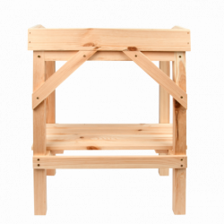 Table à rempoter pour enfant - L 48 x P 32,2 x H 60,8 cm - Bois de pin