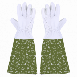 Gants de jardin en cuir résistant aux ronces et épines - Taille M