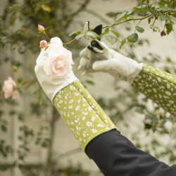 Gants de jardin en cuir résistant aux ronces et épines - Taille M