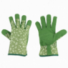 Gants de jardin - Taille M - Motifs imprimés - Vert