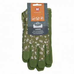 Gants de jardin - Taille M - Motifs imprimés - Vert