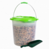 Seau avec cuillère et graines à saupoudrer - 2.5 kg - Plastique