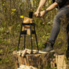 Fendeuse bois d'allumage S - L 38,4 x H 46,3 cm - Fonte, acier au carbone, acier, bois de Chêne chinois