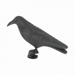 Epouvantail corbeau - L 12,9 x P 36,2 x H 22,2 cm - Plastique