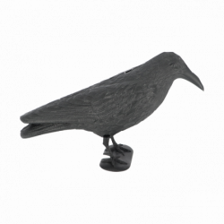 Epouvantail corbeau - L 12,9 x P 36,2 x H 22,2 cm - Plastique