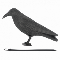 Epouvantail corbeau - L 12,9 x P 36,2 x H 22,2 cm - Plastique