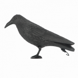 Epouvantail corbeau - L 12,9 x P 36,2 x H 22,2 cm - Plastique