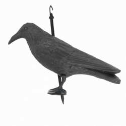 Epouvantail corbeau - L 12,9 x P 36,2 x H 22,2 cm - Plastique