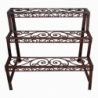 Étagère rectangulaire de jardin - Escalier 3 niveaux 78,5 x 49 x H 65,5 cm - Fonte