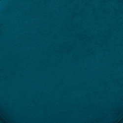 Pouf en velours - Sinan - D 40 x H 40 cm - Bleu pétrole