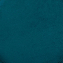Pouf en velours - Sinan - D 40 x H 40 cm - Bleu pétrole