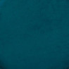 Pouf en velours - Sinan - D 40 x H 40 cm - Bleu pétrole