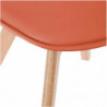 Chaise scandinave Baya - L 48 x P 55 x H 81 cm - Orange