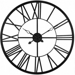 Horloge en métal - D 96 cm - Noir