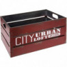 Lot de 3 cagettes - City - L 50,2 x P 30,1 x H 23,5 cm - Rouge