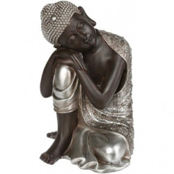 Statuette bouddha - H 35 cm - Figurine décorative marron