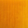 Tabouret en velours "Solaro" - Jaune - D 35 x H 42 cm