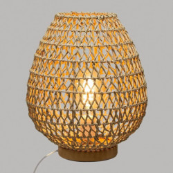 Lampe en papier - Etel - H 35,5 cm - Beige