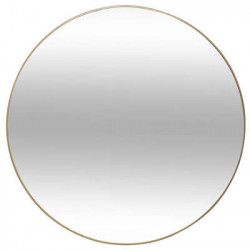 Miroir rond - Alice - D 76 cm - Doré