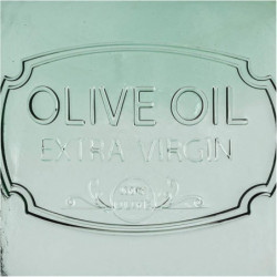 Vase dame-jeanne - Olive - H 42 cm - Transparent