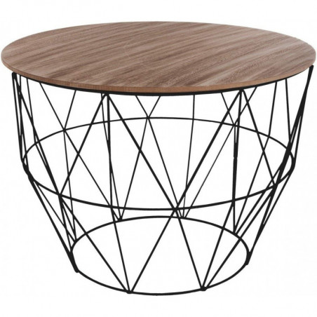 Table d'appoint - Atomic - D 56 x H 40 cm - Noir