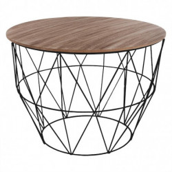 Table d'appoint - Atomic - D 56 x H 40 cm - Noir