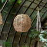 Suspension en rotin - Rana - D 33 x H 35 cm - Beige