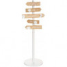 Porte manteau pancarte - D 35 x H 114 cm - Beige