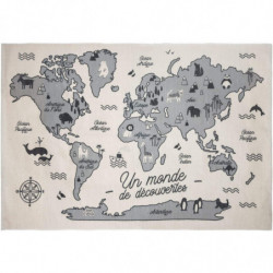 Tapis carte du monde - 100...