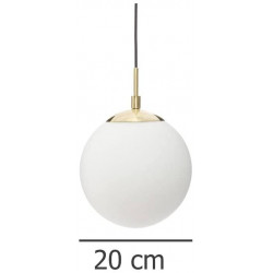 Suspension - Dris - D 20 cm - Blanc