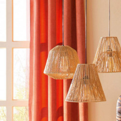 Suspension en corde - Jily - D 29 cm - Beige