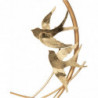 Décoration intérieure en métal - Oiseaux - H 36 cm - Or