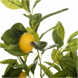 Citronnier artificiel - 43 x 43 x 73 cm - Noir