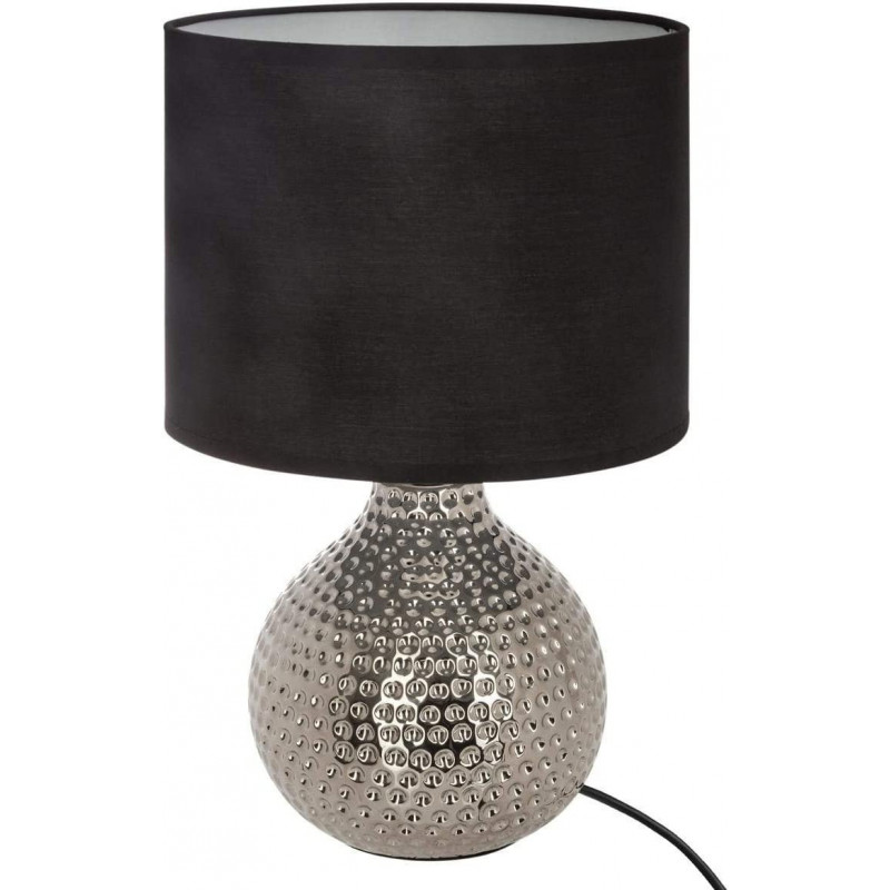 Lampe goutte à poser "Mozo" - Noir - H 38 - Polyester, coton, céramique